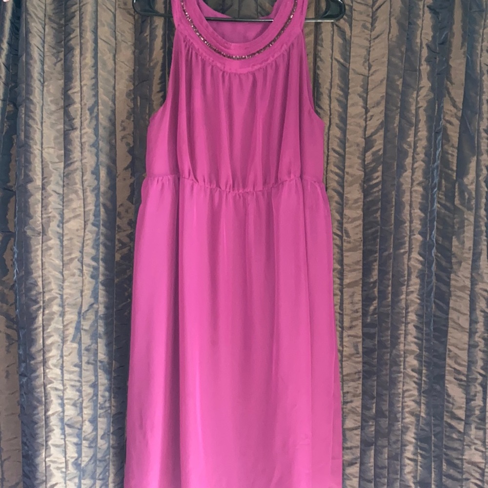 Chiffon maternity dress.